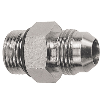 1115-08-06-000 3/4-16 MALE O-RING BOSS TO 9/16-18 MALE JIC 37° FLARE UN-DRILLED ORIFICE ADAPTER