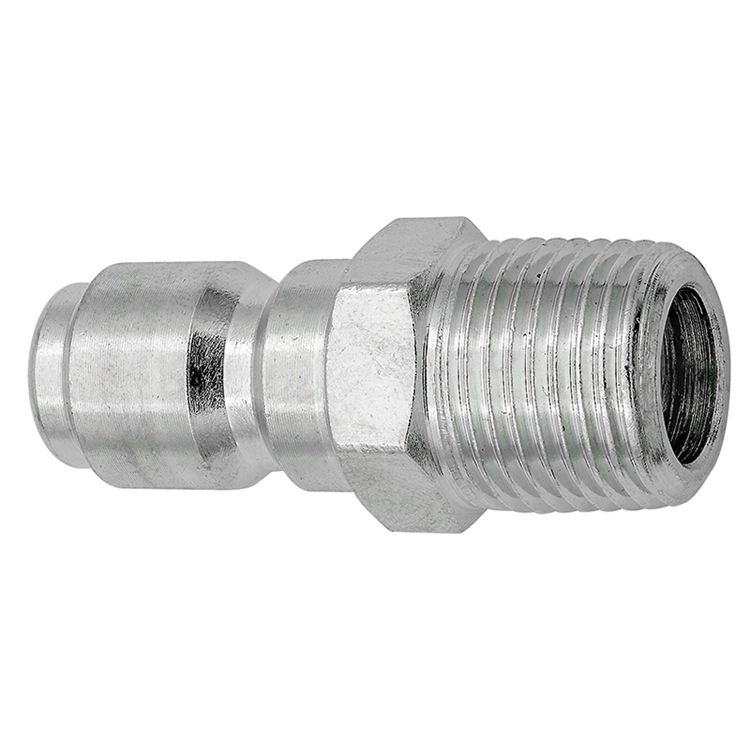 CPST1 1/8" PLATED STEEL STRAIGHT-THROUGH NIPPLE WITH MALE PIPE (NPT) THREAD