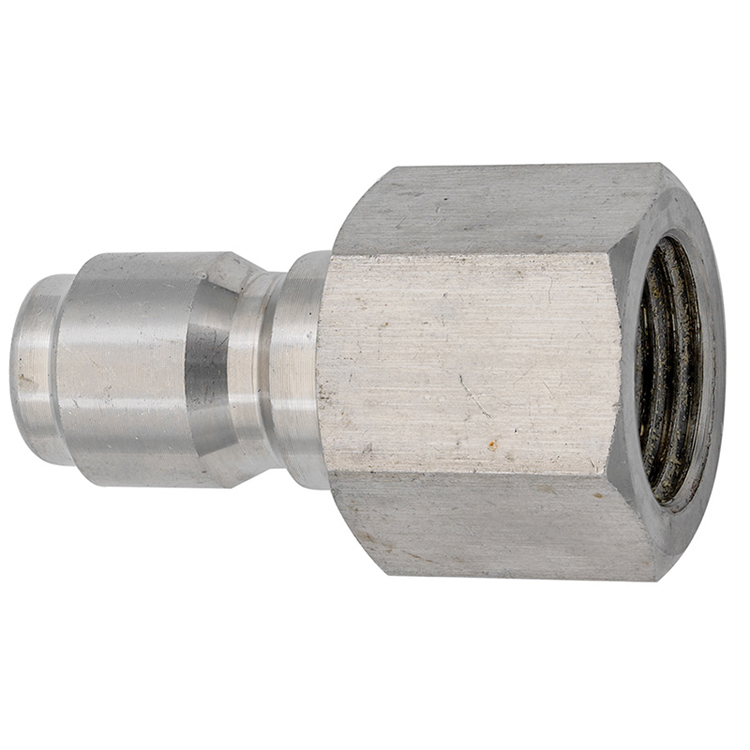 CPST4SS 1/4" STAINLESS STEEL STRAIGHT-THROUGH NIPPLE WITH FEMALE PIPE (NPT) THREAD