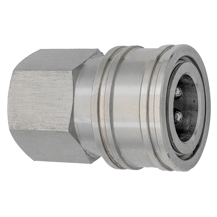 CST2SS 1/8" STAINLESS STEEL STRAIGHT-THROUGH COUPLER WITH FEMALE PIPE (NPT) THREAD