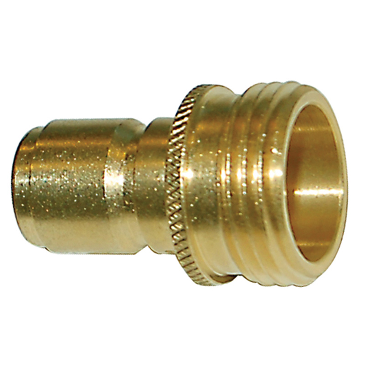 CPST-GHTB BRASS GARDEN HOSE STRAIGHT-THROUGH NIPPLE WITH MALE GARDEN HOSE THREAD