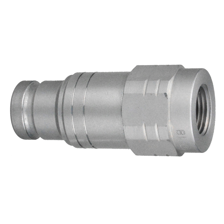 C702-04-04 1/4" C700 SERIES FLUSH-FACE HYDRAULIC NIPPLE WITH FEMALE PIPE (NPTF) THREAD