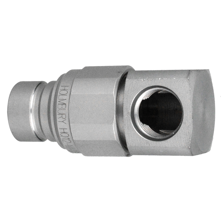 C704FB90-08-08 1/2" C700 SERIES FLUSH-FACE 90° HYDRAULIC NIPPLE WITH 3/4-16 FEMALE O-RING BOSS THREAD