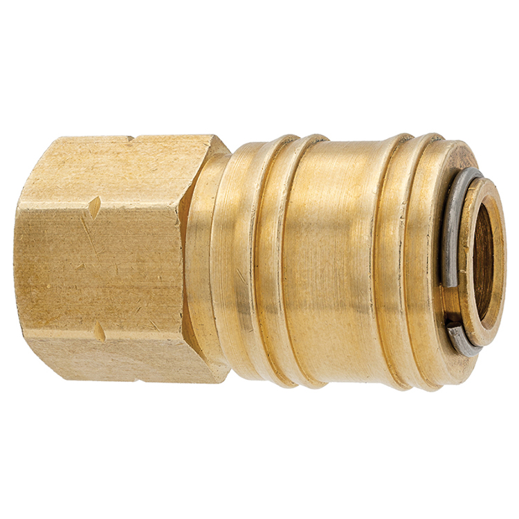 C36 3/8" AUTOMATIC BRASS ARO COUPLER WITH 3/8" FEMALE PIPE (NPT) THREAD