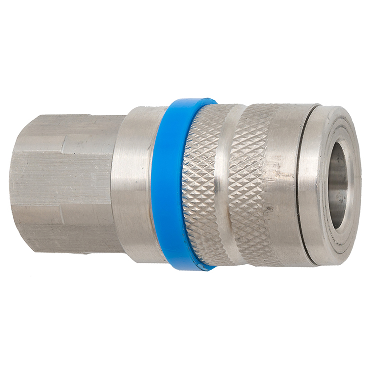 C26SS 3/8" STAINLESS STEEL INDUSTRIAL COUPLER WITH 3/8" FEMALE PIPE (NPT) THREAD