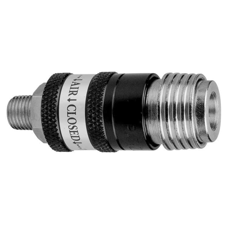 CS61 1/4" UNIVERSAL SAFETY COUPLER WITH 1/4" MALE PIPE (NPT) THREAD