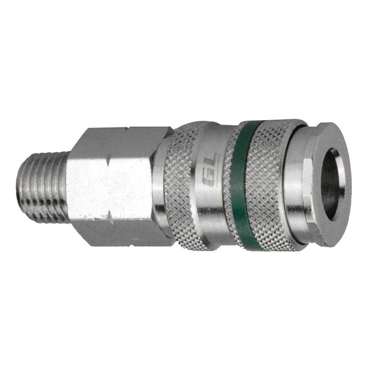 CH61-03 1/4" PREMIUM HIGH-FLOW CEJN COUPLER WITH 3/8" MALE PIPE (NPT) THREAD