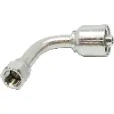 Crimp Fitting,Hose x 90 Deg Long Drop JIC Female