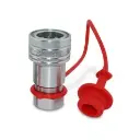 1/2″ Ag Hydraulic Quick Connect Female Coupler, Poppet Valve, 1/2″ NPT