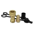 3/8″ NPT ISO 7241-B Brass Quick Disconnect Hydraulic Coupler Set