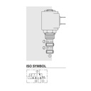 Solenoid Operated Selector Valve,3-Way,#8 SAE Ports,6 GPM,12v DC