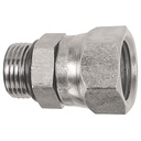 0611-04-02 7/16-20 MALE O-RING BOSS TO 1/8" FEMALE PIPE SWIVEL (NPSM) CONNECTOR