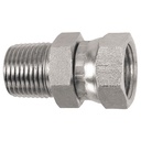 0616-08-12 1/2" MALE PIPE (NPTF) X 3/4" FEMALE PIPE SWIVEL (NPSM) CONNECTOR