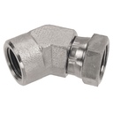 0648-06-06 3/8" FEMALE PIPE (NPTF) X FEMALE PIPE SWIVEL (NPSM) 45° ELBOW