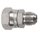 26015-02-04 1/8" FEMALE BSP PARALLEL TO 7/16-20 MALE JIC 37° FLARE CONNECTOR