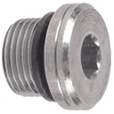 36000H-02 1/8" BSP PARALLEL HOLLOW HEX PLUG (COMPLETE WITH O-RING)