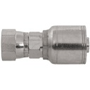 4405N-08-10 5/8" NON-SKIVE CRIMP COUPLING C/W DOUBLE HEX NUT WITH 3/4-16 FEMALE JIC 37° FLARE THREAD