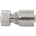 44063S-10-06 3/8" NON-SKIVE CRIMP COUPLING WITH S SERIES 10 MM FEMALE METRIC DIN 2353 THREAD