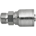 44093-06-06 3/8" NON-SKIVE CRIMP COUPLING WITH 11/16-16 MALE O-RING FACE SEAL THREAD