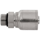 4411-10-12 3/4" NON-SKIVE CRIMP COUPLING WITH 7/8-14 MALE O-RING BOSS THREAD