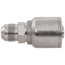 4415-06-06 3/8" NON-SKIVE CRIMP COUPLING WITH 9/16-18 MALE JIC 37° FLARE THREAD