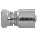 42027-06-06 3/8" NON-SKIVE CRIMP COUPLING WITH 3/8" FLAT FACE FEMALE BSP PARALLEL THREAD