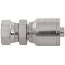 4206-06-04 1/4" NON-SKIVE CRIMP COUPLING WITH 3/8" FEMALE PIPE SWIVEL (NPSM) THREAD