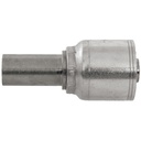 42061-06-04 1/4" NON-SKIVE CRIMP COUPLING WITH 6 MM METRIC DIN 2353 STANDPIPE