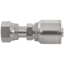 42083-06-04 1/4" NON-SKIVE CRIMP COUPLING WITH 11/16-16 FEMALE O-RING FACE SEAL THREAD