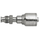 4212-04-04 1/4" NON-SKIVE CRIMP COUPLING WITH 7/16-24 MALE INVERTED FLARE THREAD