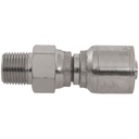 4216X-04-04 1/4" NON-SKIVE CRIMP COUPLING WITH 1/4" MALE PIPE (NPTF) LIVE SWIVEL THREAD