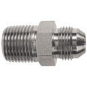 1516-02-04 1/8" MALE PIPE (NPTF) TO 7/16-20 MALE JIC 37° FLARE CONNECTOR