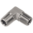 1696-04-02 1/4" X 1/8" STEEL 90° MALE PIPE (NPTF) REDUCING ELBOW