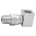 1698GRX-02-02 1/8" MALE PIPE (NPTF) SWIVEL THREAD TO 1/8" FEMALE PIPE (NPTF) 90° GREASE ELBOW