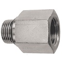 1108-04-02 7/16-20 MALE O-RING BOSS TO 1/8" FEMALE PIPE (NPTF) CONNECTOR