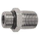 1116-04-02 7/16-20 MALE O-RING BOSS TO  1/8" MALE PIPE (NPTF) CONNECTOR