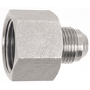 0515-03-04 3/8-24 FEMALE TO 7/16-20 MALE JIC 37° FLARE ONE-PIECE SOLID CONNECTOR