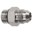 1115-08-10-000 3/4-16 MALE O-RING BOSS TO 7/8-14 MALE JIC 37° FLARE UN-DRILLED ORIFICE ADAPTER