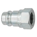 C602-04-06 1/4" C600 SERIES HYDRAULIC NIPPLE WITH 3/8" FEMALE PIPE (NPT) THREAD