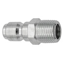 CPST1 1/8" PLATED STEEL STRAIGHT-THROUGH NIPPLE WITH MALE PIPE (NPT) THREAD