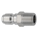 CPST1SS 1/8" STAINLESS STEEL STRAIGHT-THROUGH NIPPLE WITH MALE PIPE (NPT) THREAD