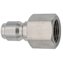 CPST2SS 1/8" STAINLESS STEEL STRAIGHT-THROUGH NIPPLE WITH FEMALE PIPE (NPT) THREAD