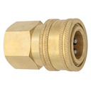 CST10B 3/4" BRASS STRAIGHT-THROUGH COUPLER WITH FEMALE PIPE (NPT) THREAD