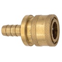 CSTH10B 3/4" BRASS STRAIGHT-THROUGH COUPLER WITH HOSE BARB