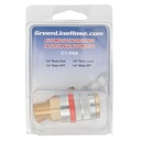 C1:PAK RETAIL PACKAGED 1/4" AUTOMOTIVE COUPLER WITH 1/4" MALE PIPE (NPT) THREAD