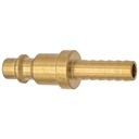 CP21-42B 1/4" BRASS INDUSTRIAL NIPPLE WITH 1/4" HOSE BARB