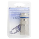 CH26:PAK RETAIL PACKAGED 3/8" PREMIUM HIGH-FLOW INDUSTRIAL COUPLER WITH 3/8" FEMALE PIPE (NPT) THREAD