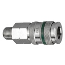 CH61 1/4" PREMIUM HIGH-FLOW CEJN COUPLER WITH 1/4" MALE PIPE (NPT) THREAD